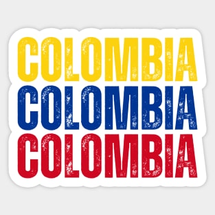 Colombia flag, colombian flag Sticker